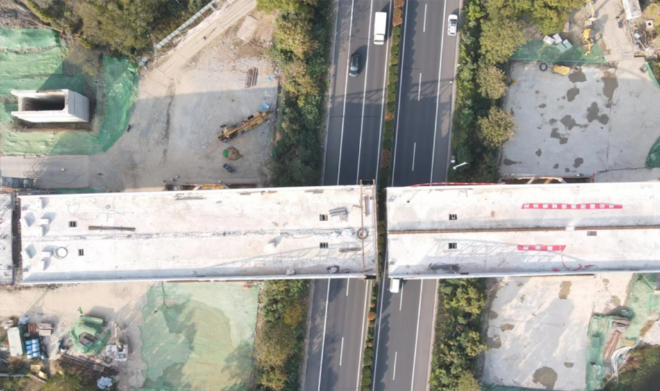 宜兴龙池路立交桥及市政道路工程转体桥（北京建工）